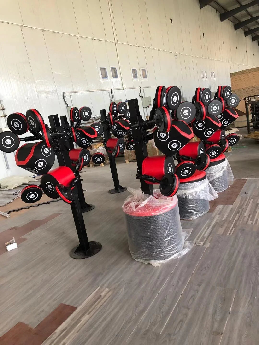 Steel Multi-Gym Equipment with Adjustable Boxing Machine and Functional Trainer Mitts Custom Logo MMA Use
