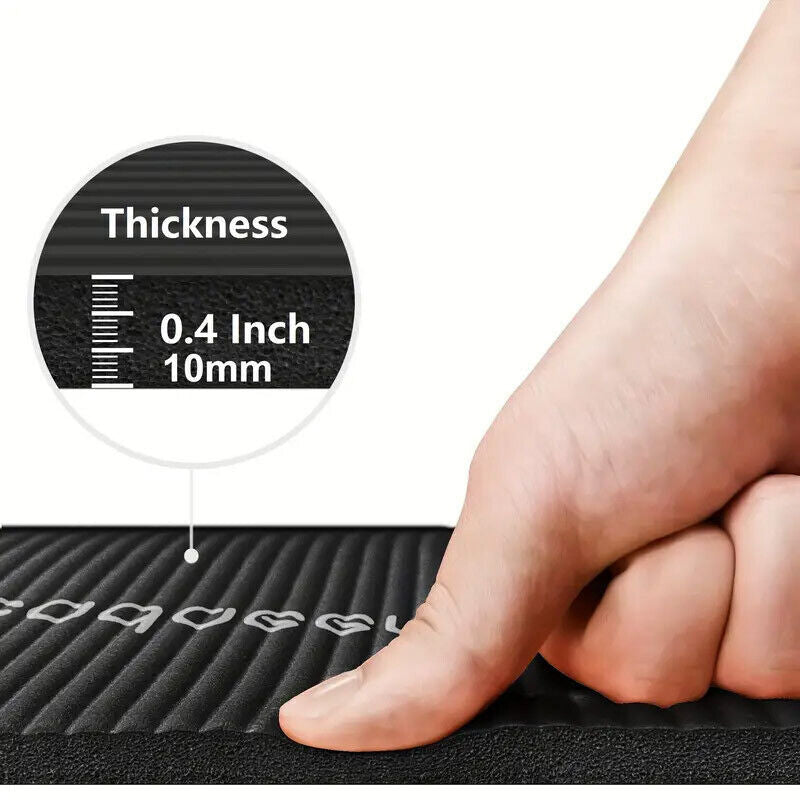 Yoga Mat Fitness Exercise Pad Non Slip Jump Rope Mat for Home Gym Workout Unisex