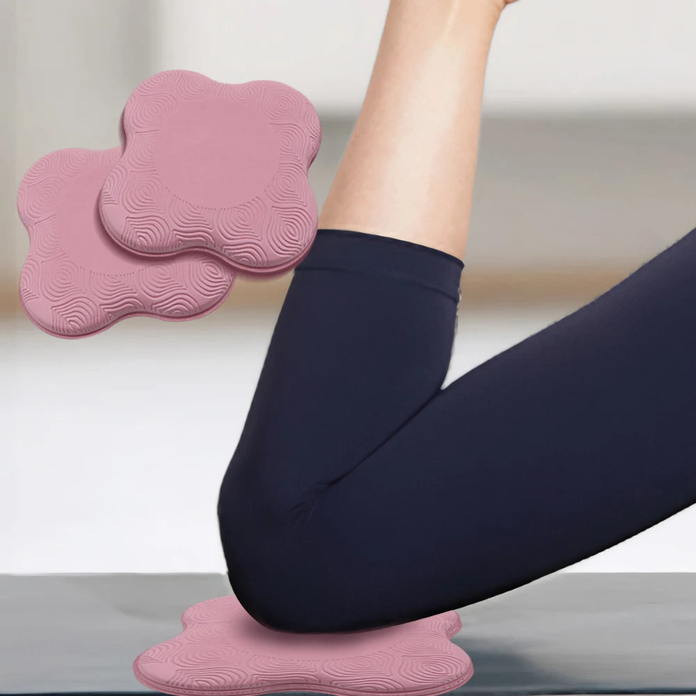 2Pcs Yoga Knee Pad Yoga Kneeling Support Thickened Yoga Knee Cushion Yoga Kneeling Protective Pad Non Slip for Home Gym Fitness