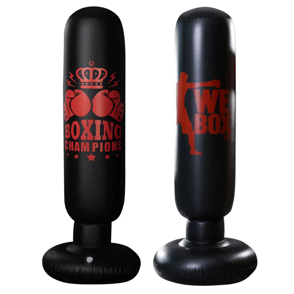 1.6M Inflatable Boxing Column PVC Boxing Practice Column Stress Relief for Kids Adult Sports Boxing Equipment