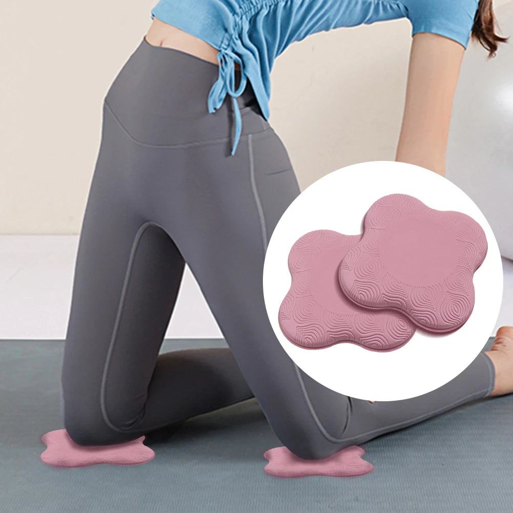 2Pcs Yoga Knee Pad Yoga Kneeling Support Thickened Yoga Knee Cushion Yoga Kneeling Protective Pad Non Slip for Home Gym Fitness
