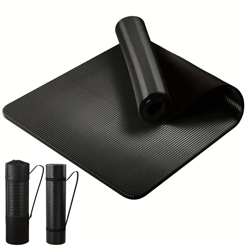 Yoga Mat Fitness Exercise Pad Non Slip Jump Rope Mat for Home Gym Workout Unisex