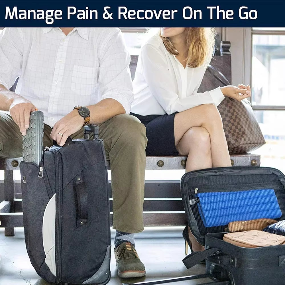 Foam Roller (Bravo-Sage): Collapsible Travel Foam Roller for Back Pain Relief, Workout Muscle Recovery, Back Massager, Deep Tiss