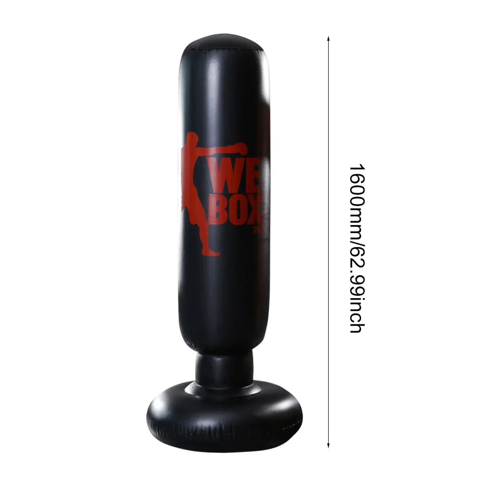 1.6M Inflatable Boxing Column PVC Boxing Practice Column Stress Relief for Kids Adult Sports Boxing Equipment