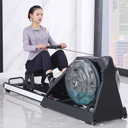 Gym Commercial Aerobic Fitness Equipment Foldable Rowing Machine Home Water Drag Rowing Machine