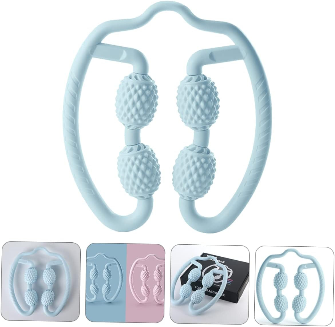 Four Wheel Leg Massager Quiet Muscle Massager for Yoga Muscle Roller Stick