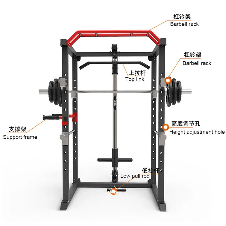 Commercial Fitness Gym Equipment Squat Rack, Power Rack, Power Rack Cage CN
