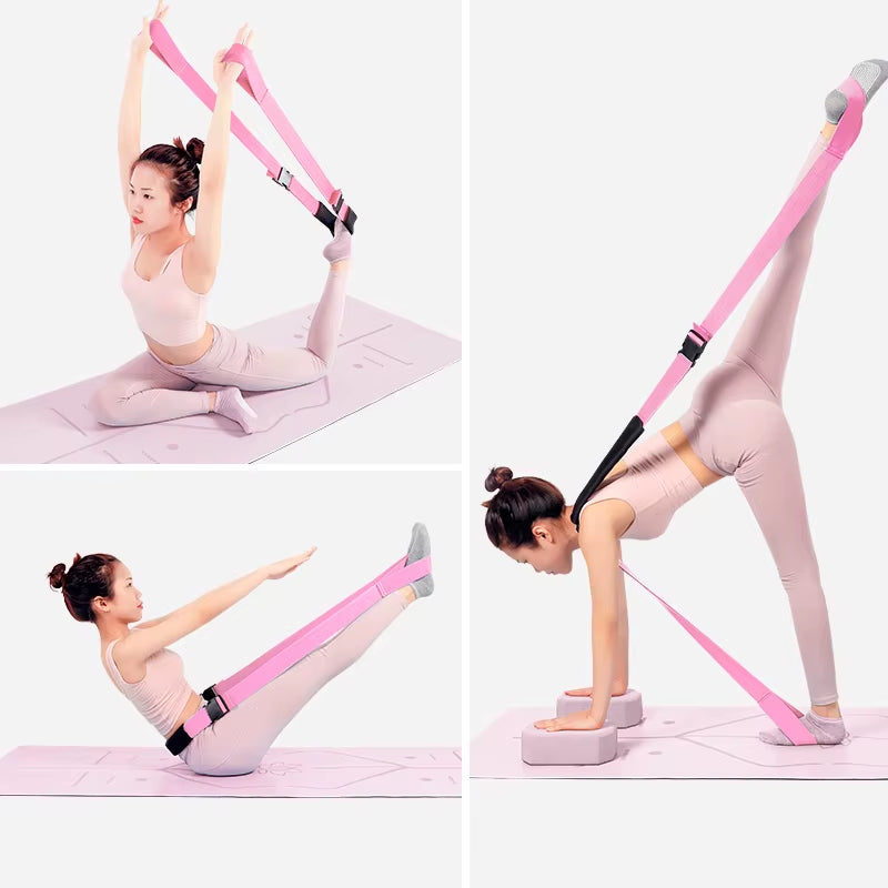 Dance Stretching Band, Yoga Belt, Pilates Equipment, Gymnastics Training Band, Stretch Belt Suitable for Adults and Children