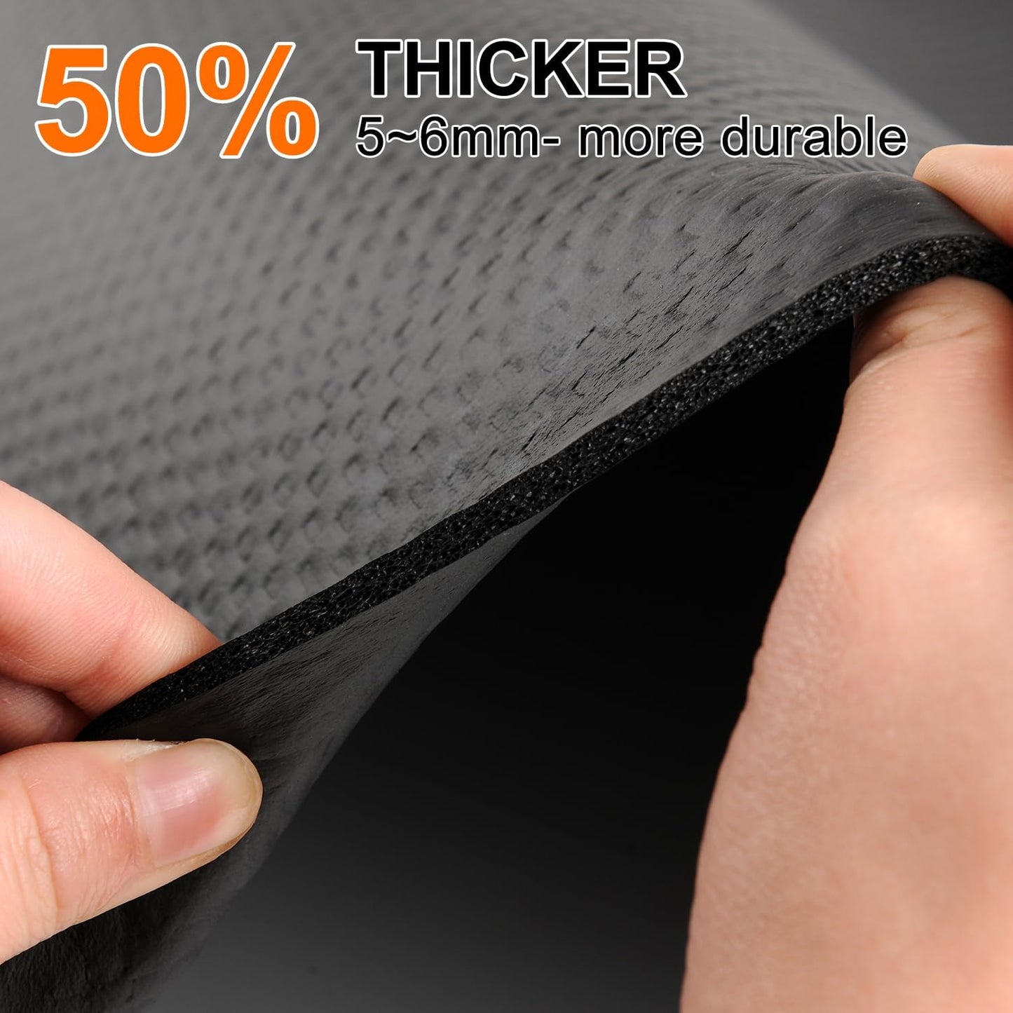 Exercise Equipment Mat for Treadmill, Bike, Fitness, Elliptical, Jump Rope, Yoga, Gym - Hardwood Floors Protection