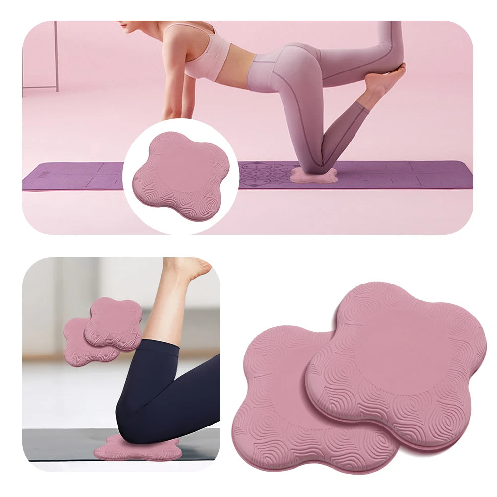 2Pcs Yoga Knee Pad Yoga Kneeling Support Thickened Yoga Knee Cushion Yoga Kneeling Protective Pad Non Slip for Home Gym Fitness