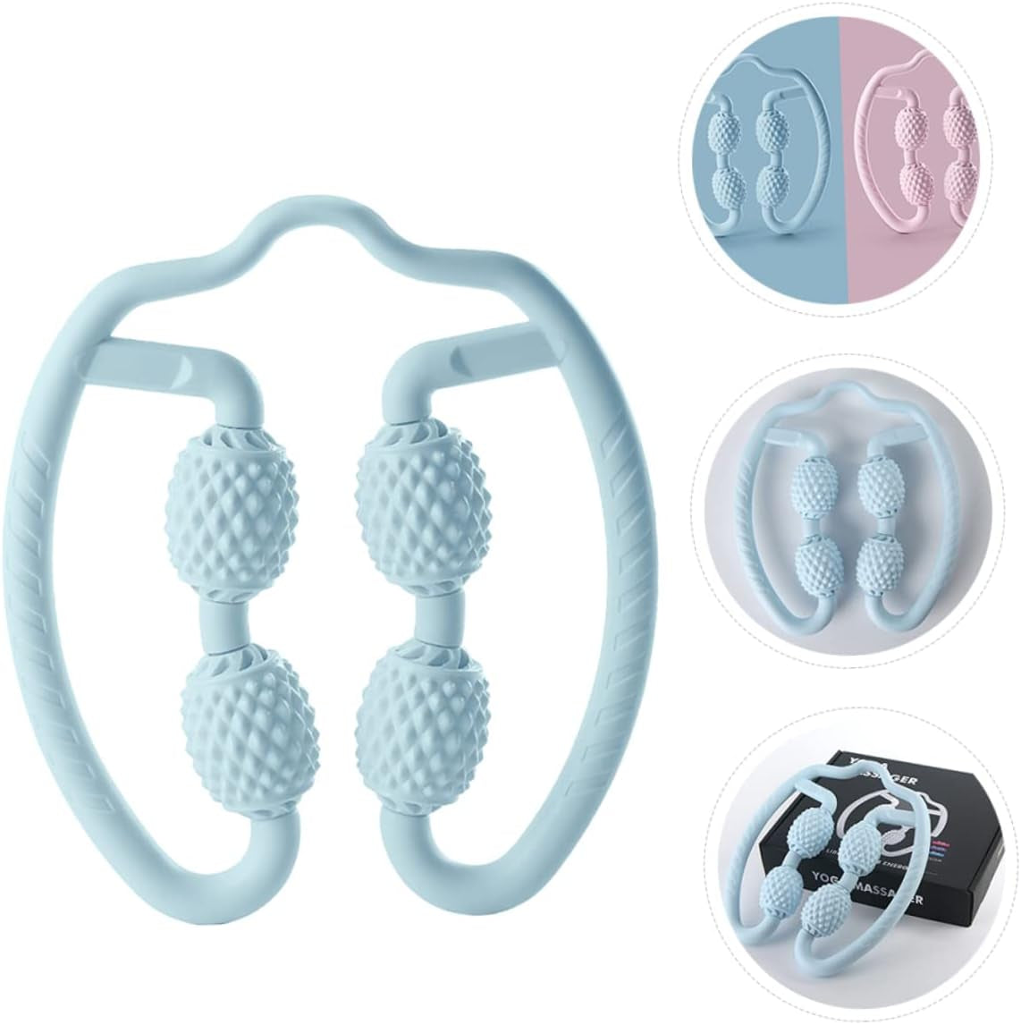 Four Wheel Leg Massager Quiet Muscle Massager for Yoga Muscle Roller Stick